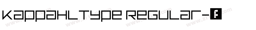 KappahlType Regular字体转换